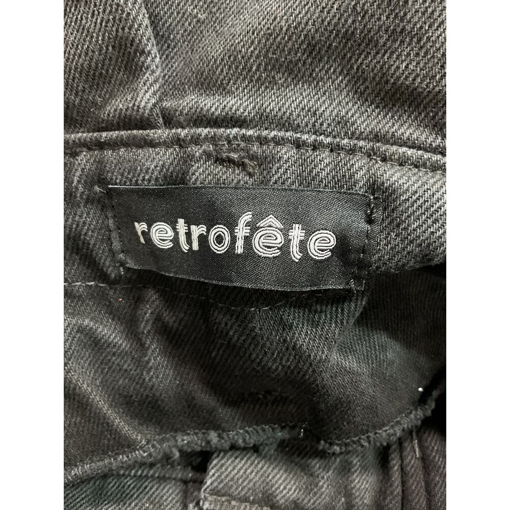Retrofete Belted Jet Black Shalina Skirt Size XS - Picture 4 of 5